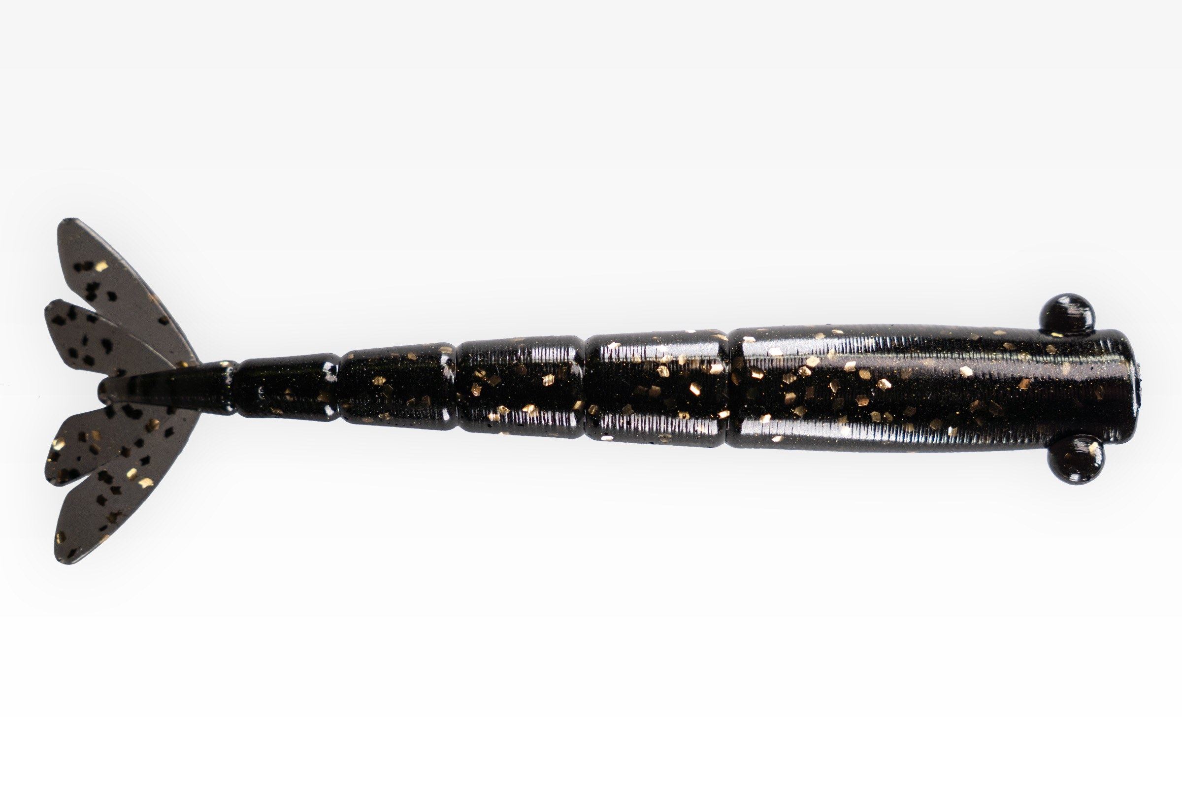  3.6" Shrimp in Black & Gold