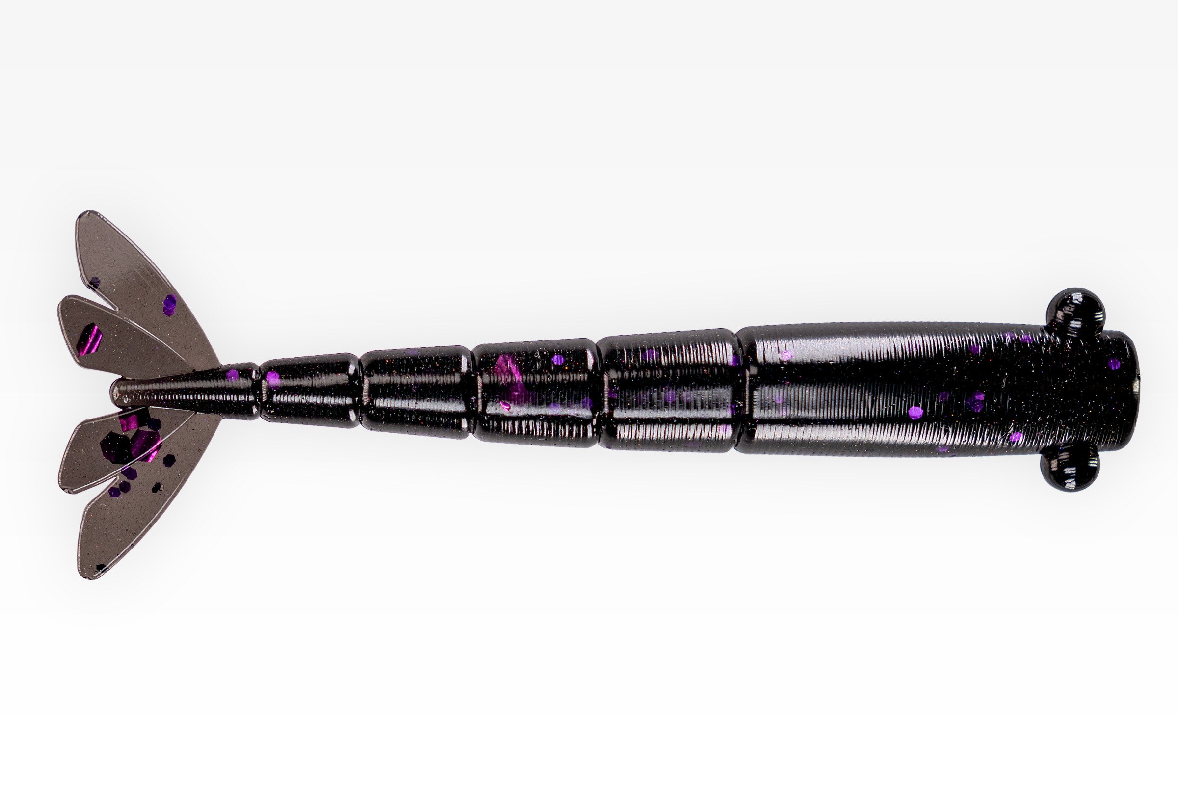  3.6" Shrimp in Black / Purple