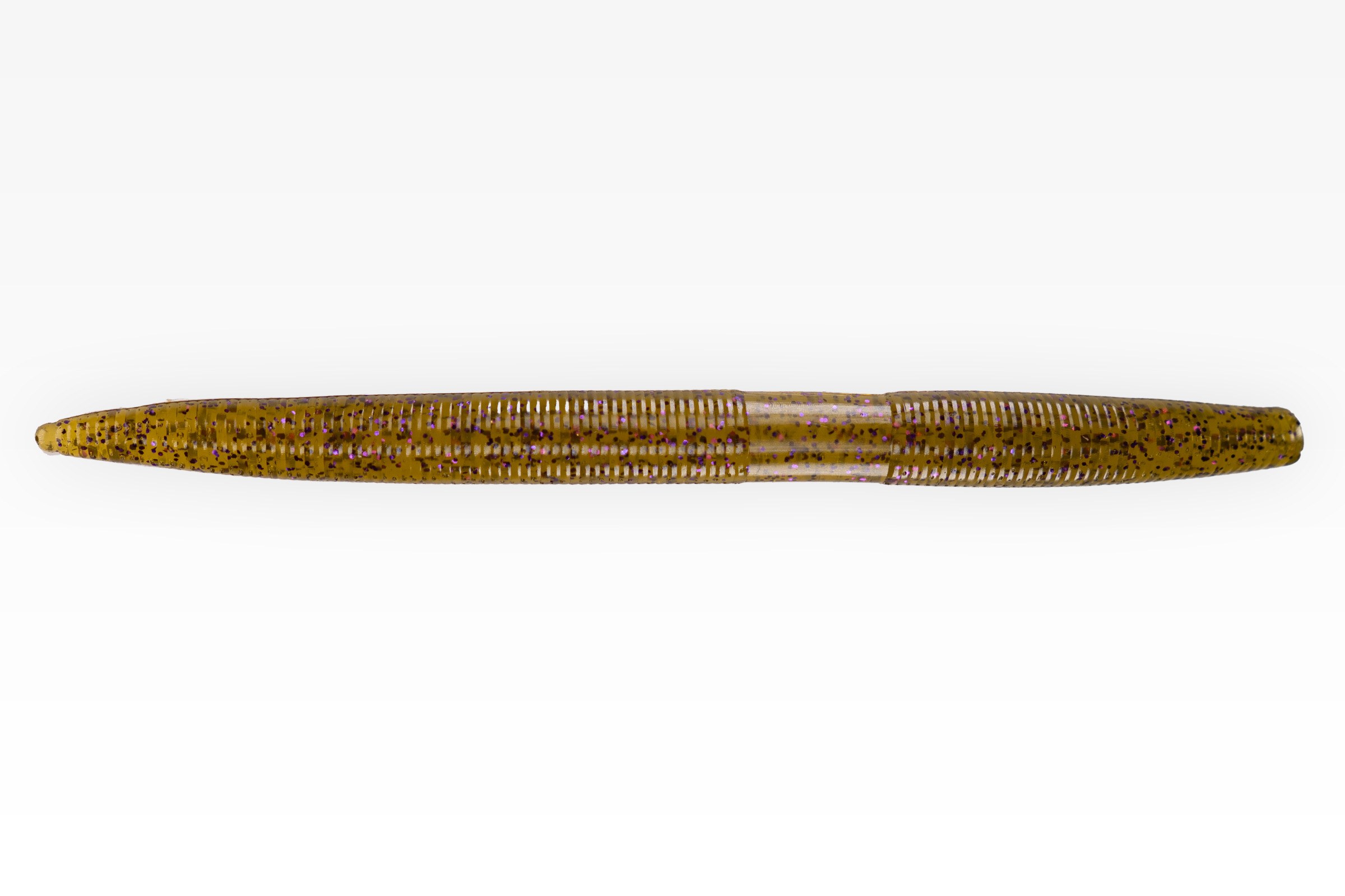  5" Stick Bait in Green Pumpkin / Purple Flake
