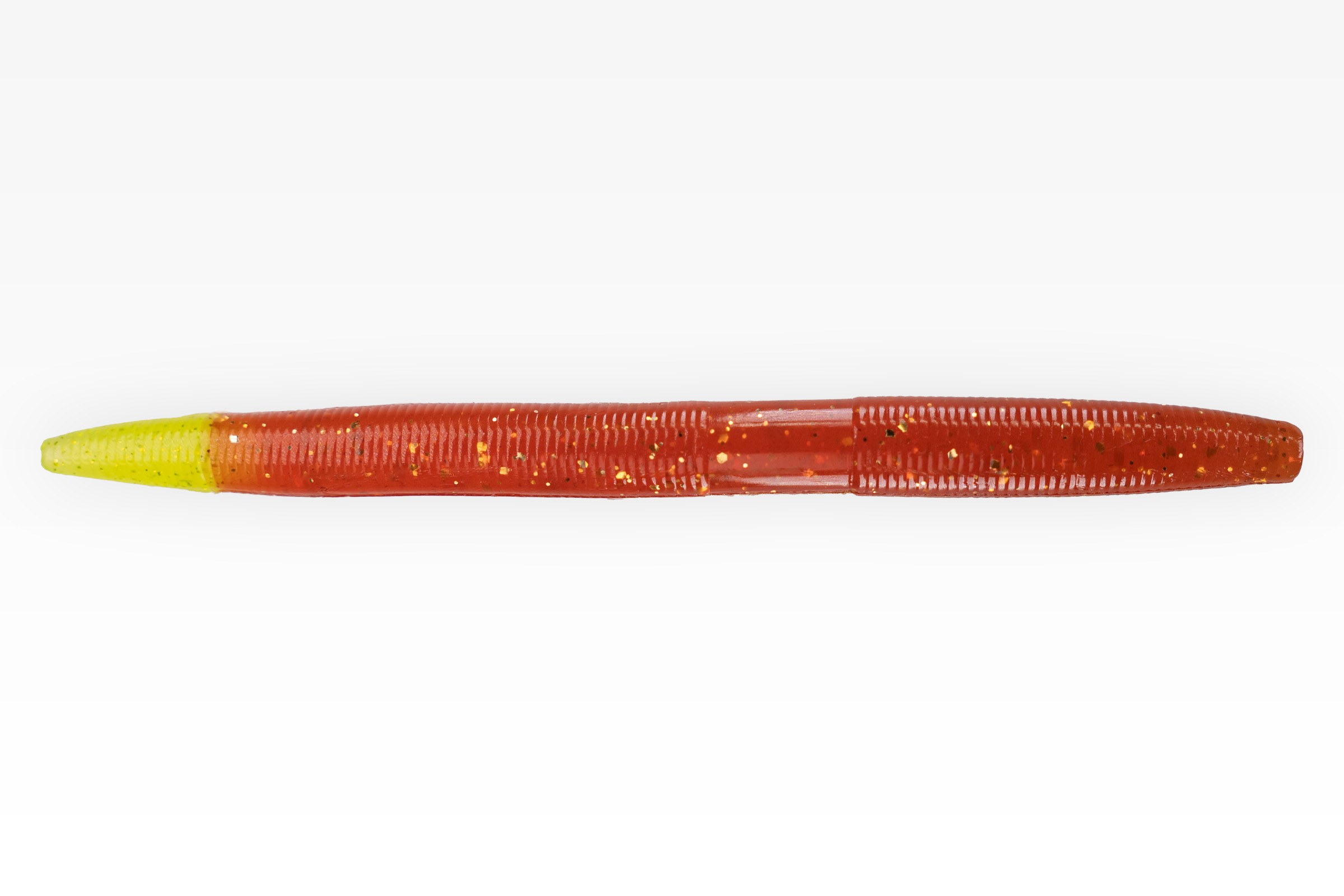  5" Stick Bait in Root Beer / Chartreuse Tail