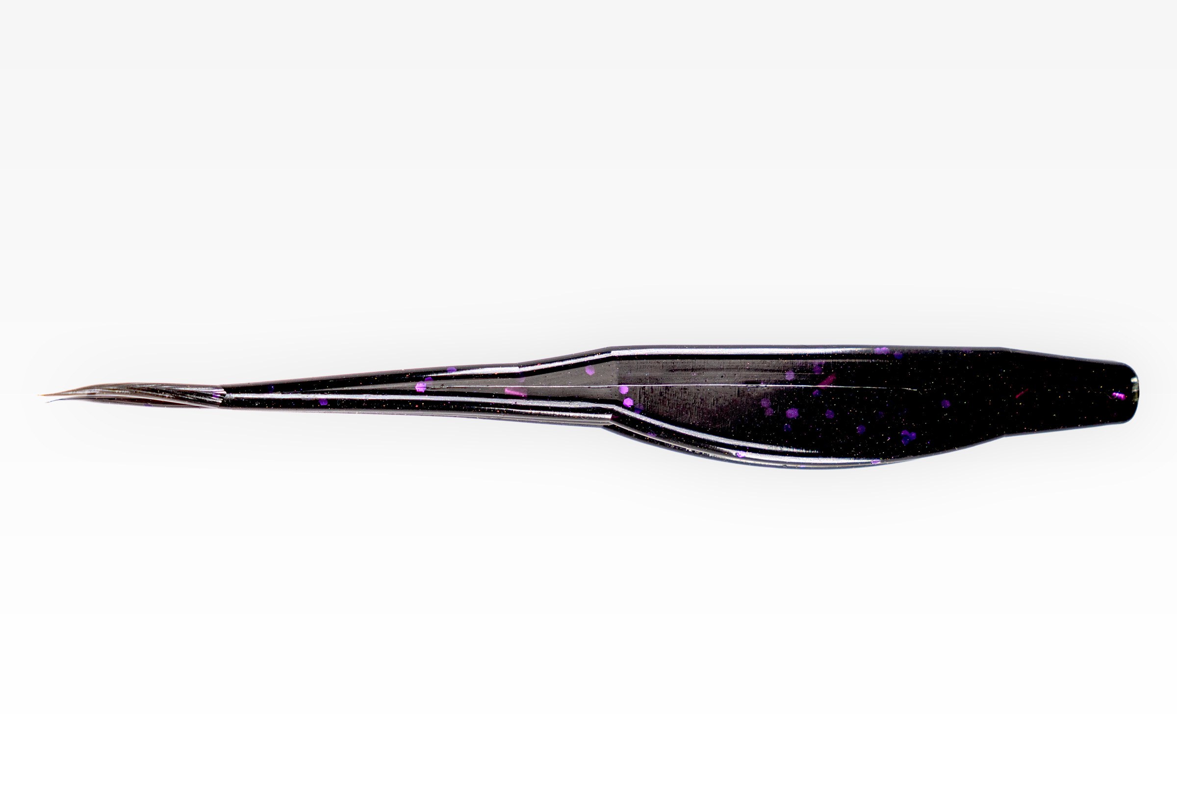  5" Split Tail Shad in Black / Purple